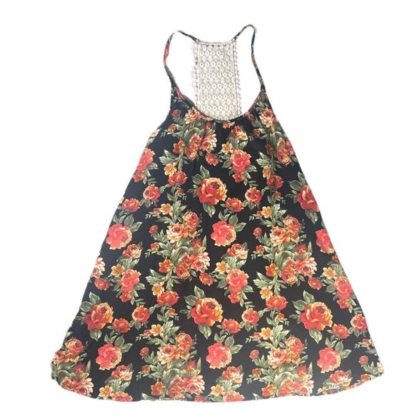 Forever 21 Floral Mini Dress Sz S - Picture 1 of 13